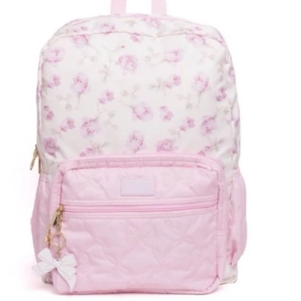 LoveShackFancy x Target - Yoobi Ribbon Rosa Backpack Sterling Dusk